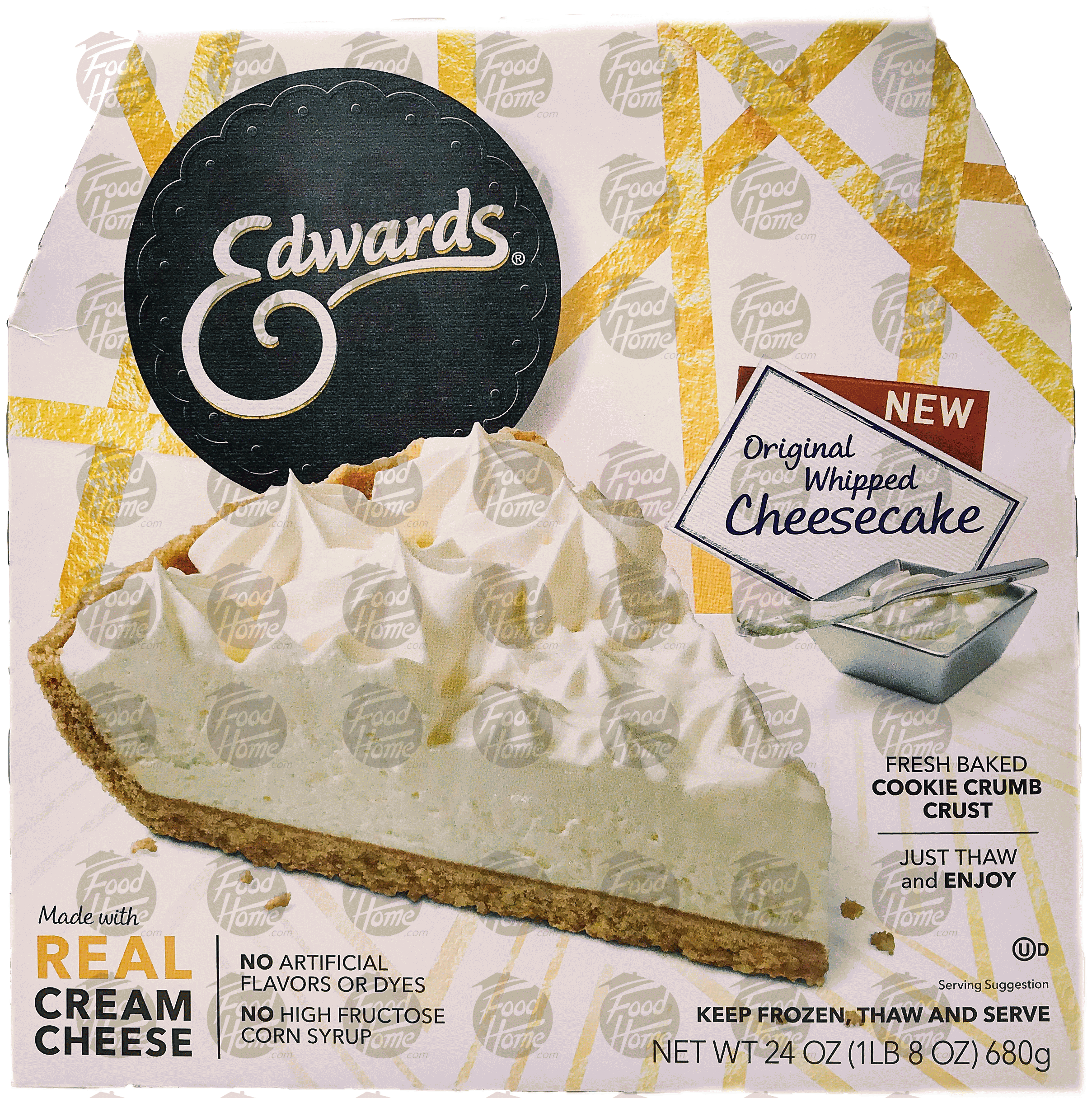 Edwards  real cream cheesecake, frozen, box Full-Size Picture